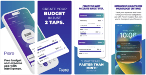 Piere free budgeting app and expense manager